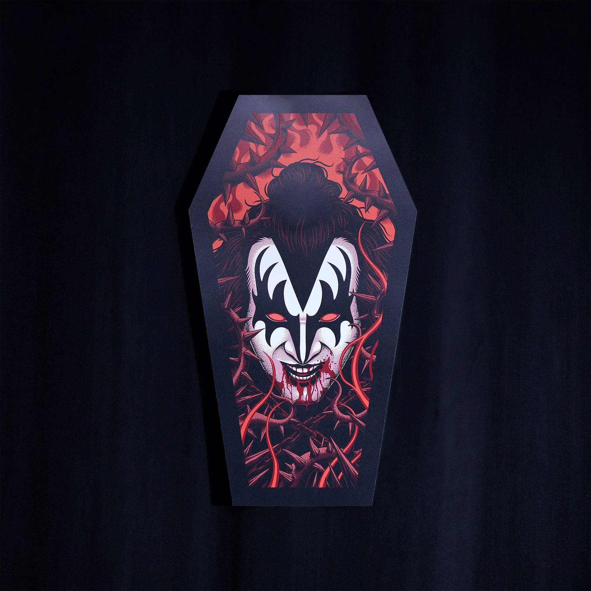 The Demon Coffin Poster (Screen Printed + Glow In The Dark) - Image 3
