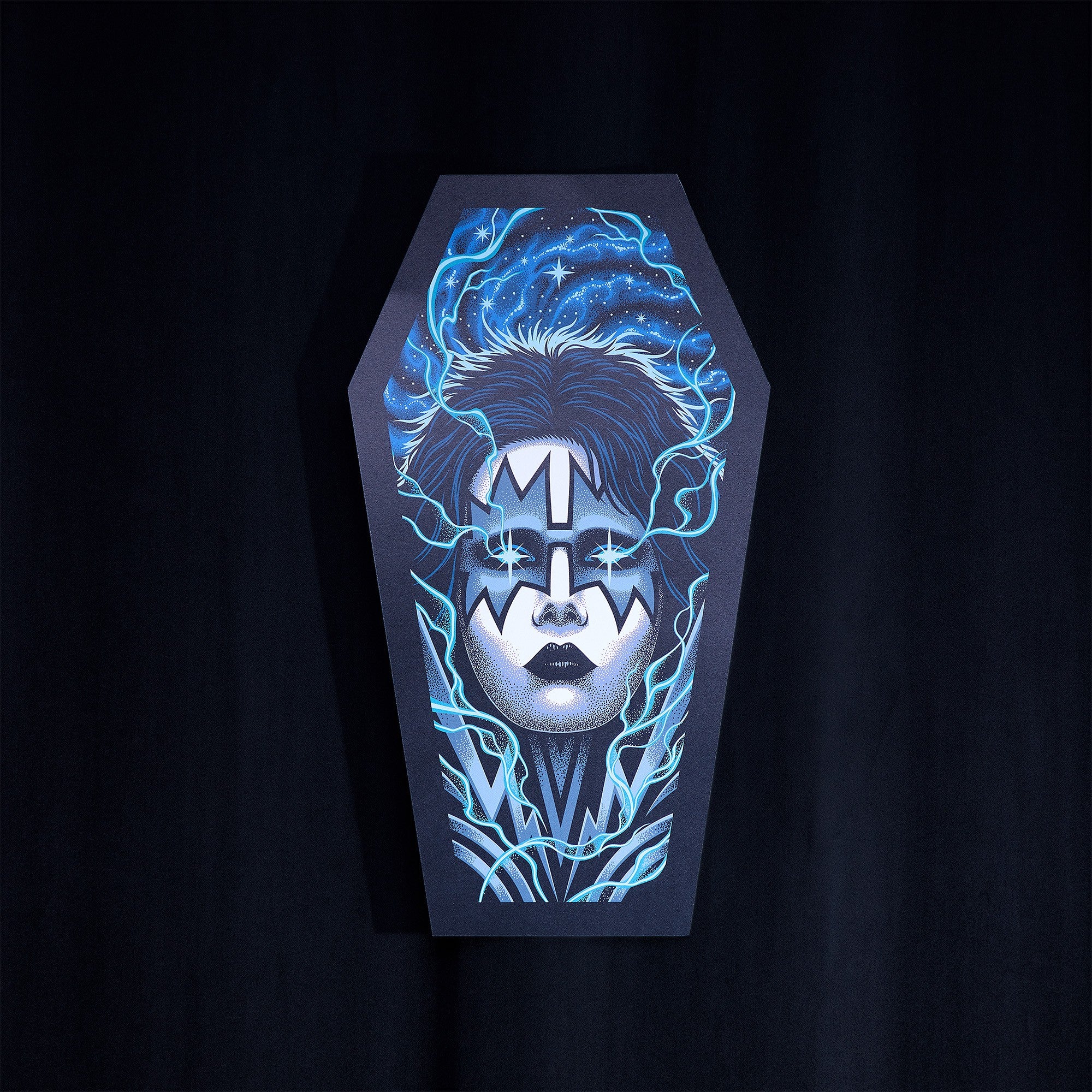 The Spaceman Coffin Poster (Screen Printed + Glow In The Dark) - Image 3